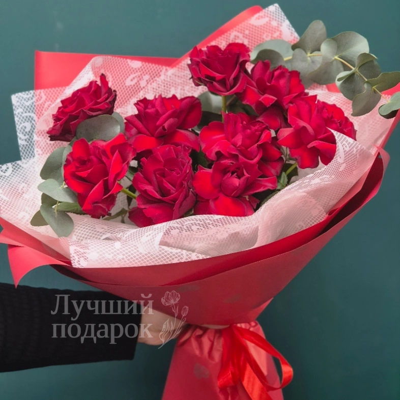 Букет из красных роз "Аленький цветочек&raquo;
