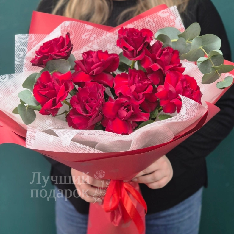 Букет из красных роз "Аленький цветочек&raquo;