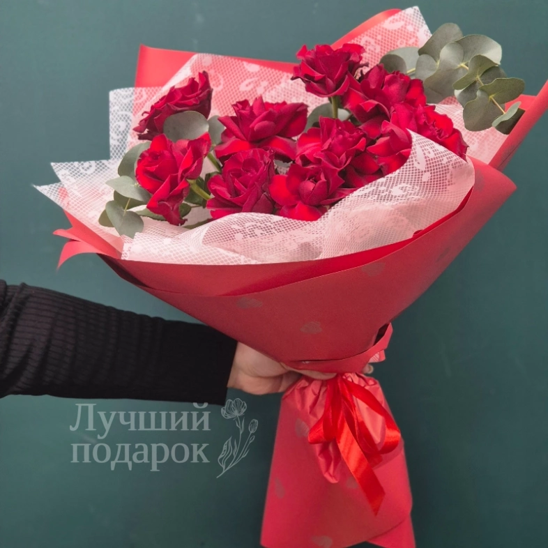 Букет из красных роз "Аленький цветочек&raquo;