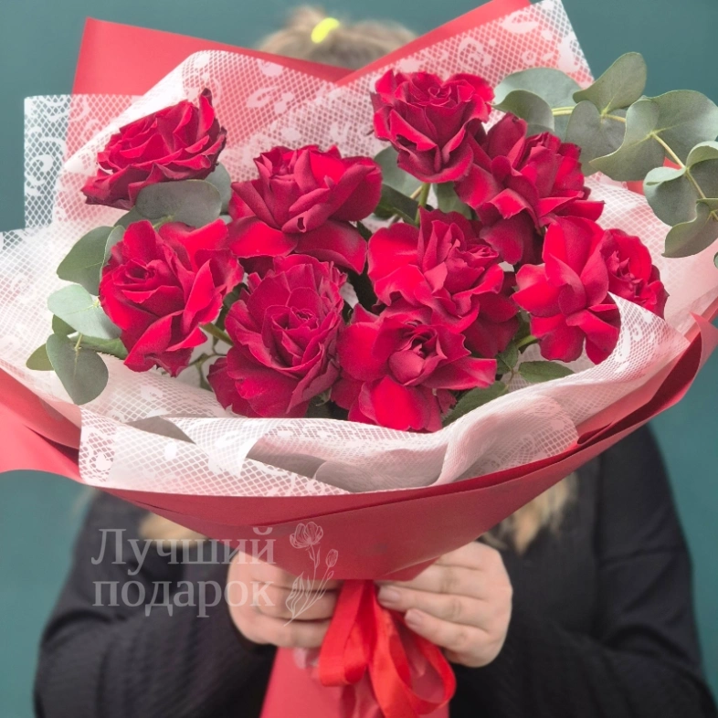 Букет из красных роз "Аленький цветочек&raquo;