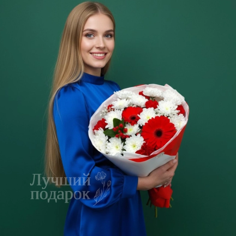 Букет &laquo;Клубничное мороженое &raquo;