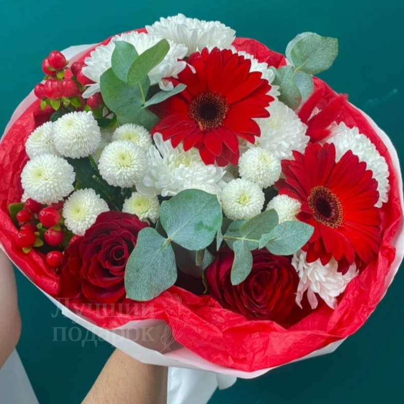 Букет &laquo;Клубничное мороженое &raquo;