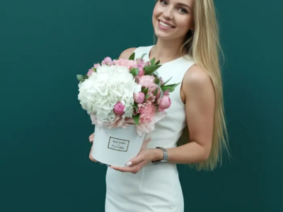 Композиция в коробке «Благодать»