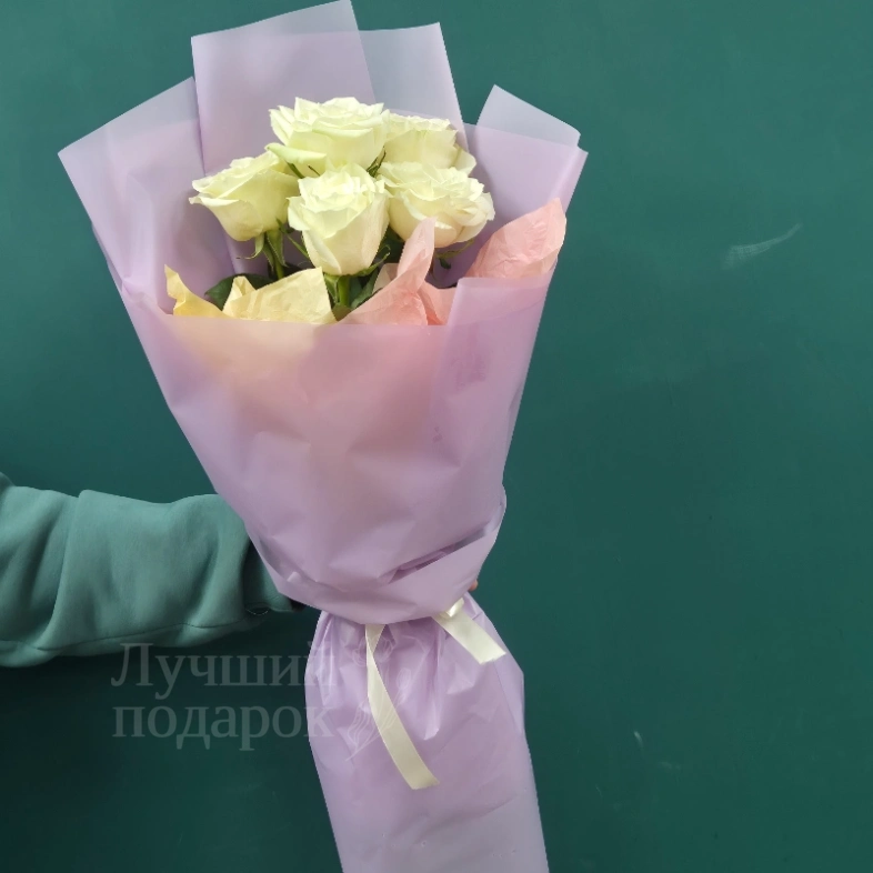 Букет из белых роз &laquo;Классика&raquo;