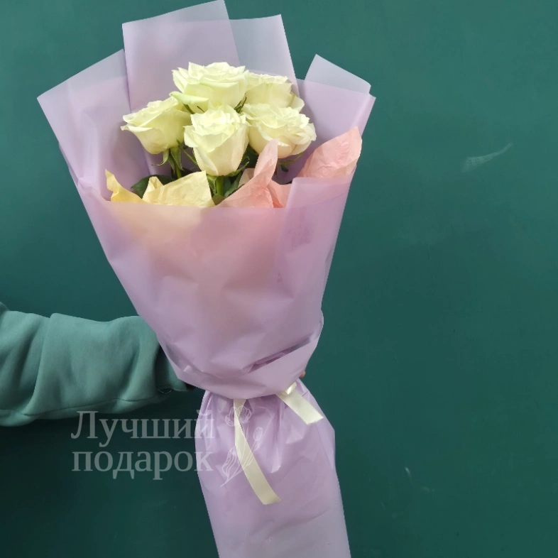 Букет из белых роз &laquo;Классика&raquo;