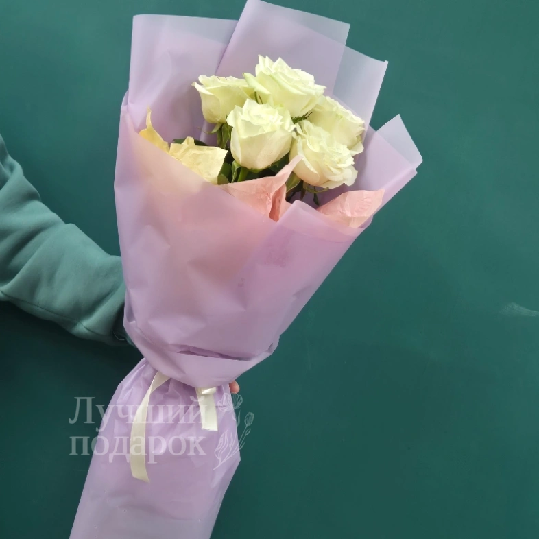 Букет из белых роз &laquo;Классика&raquo;