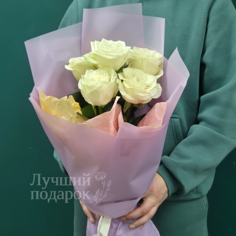 Букет из белых роз &laquo;Классика&raquo;
