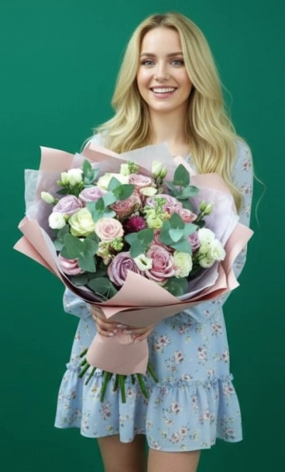 Букет  «Сливочный десерт»