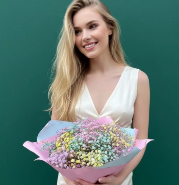 Юукет из гипсофилы «Кружево»