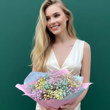 Юукет из гипсофилы «Кружево»