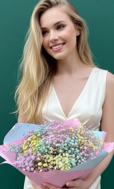 Юукет из гипсофилы «Кружево»