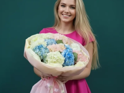 Гортензия  «Радуга в облаках»