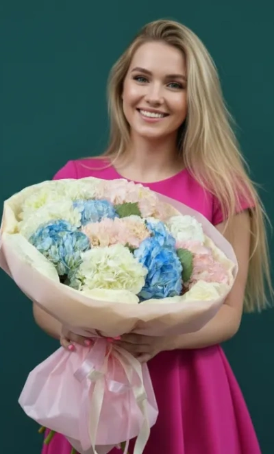 Гортензия  «Радуга в облаках»