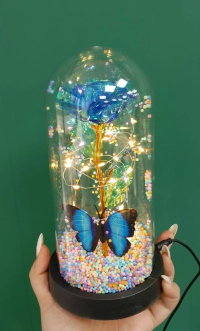 Роза в колбе - ночник