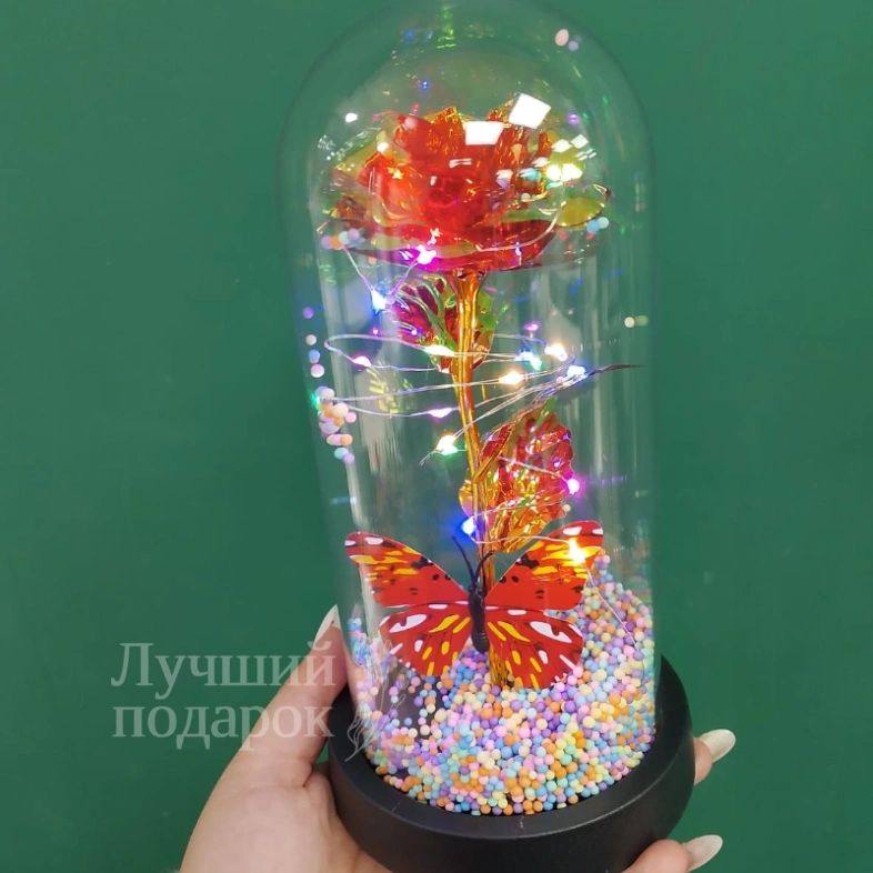 Роза в колбе - ночник