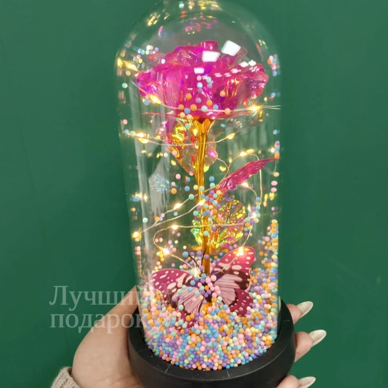 Роза в колбе - ночник