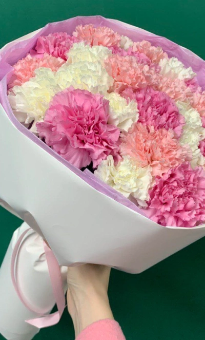 Букет из  диантусов «Зефирки»