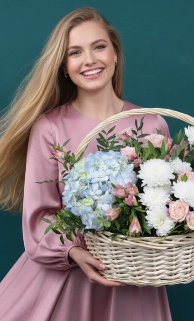 Композиция в корзине «Сюрприз