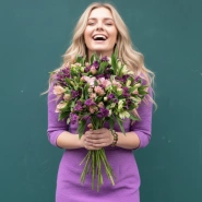 Букет из альстромерии &laquo;Птица счастья&raquo; 0