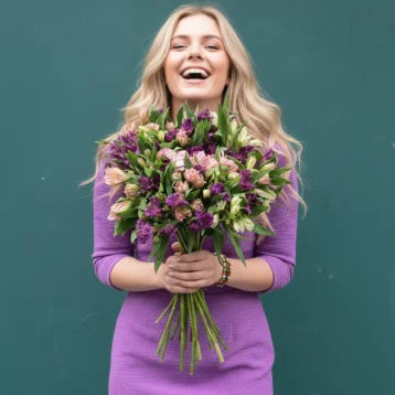 Букет из альстромерии «Птица счастья»