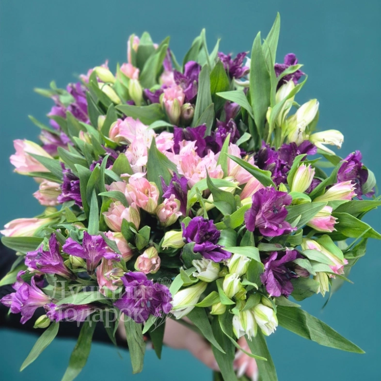 Букет из альстромерии &laquo;Птица счастья&raquo;