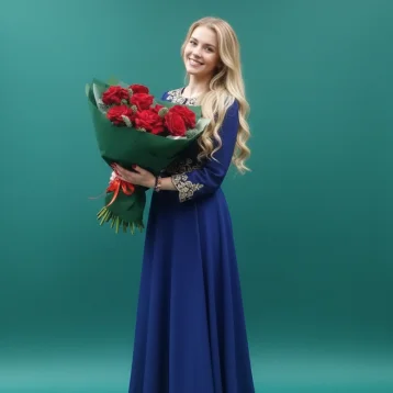 Букет из красной розы «Катюша »