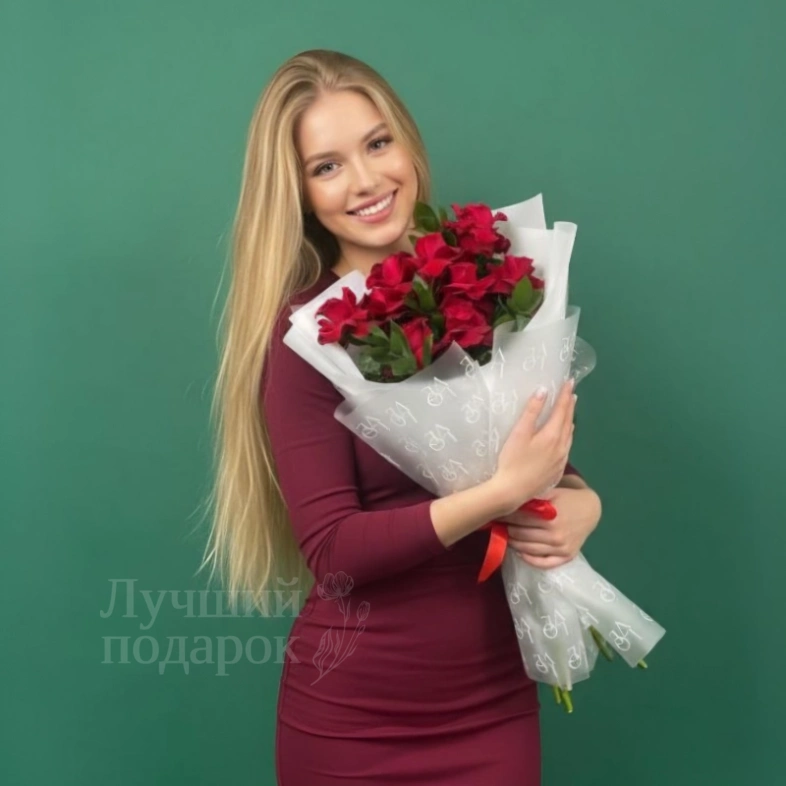 Букет из французской розы &laquo;Алёнка"