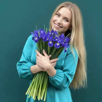 Букет из ирисов  «Бабочка»