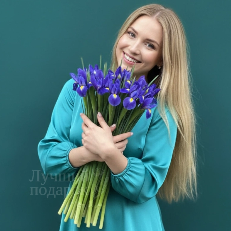 Букет из ирисов  &laquo;Бабочка&raquo;