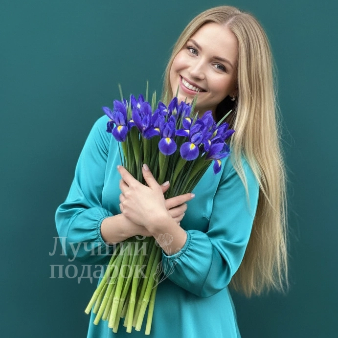 Букет из ирисов  &laquo;Бабочка&raquo;