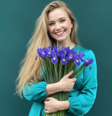 Букет из ирисов «Ириска»