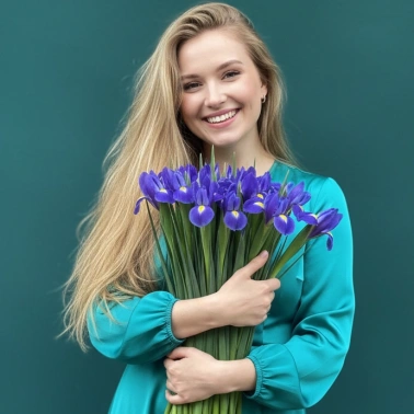 Букет из ирисов «Ириска»