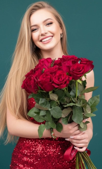 Красные розы «Бархат»