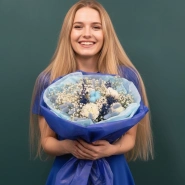 Букет &laquo;Синий иней&raquo; 0