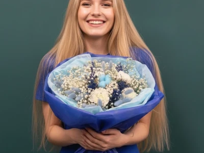 Букет «Синий иней»