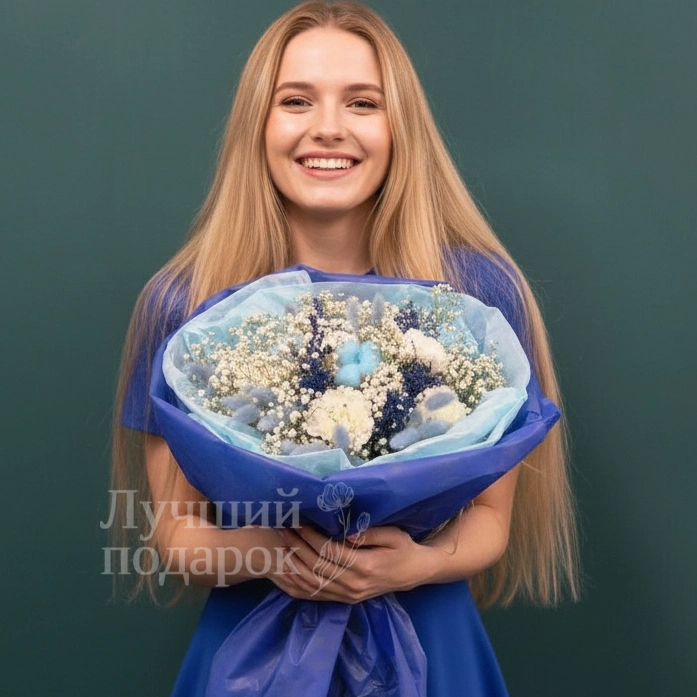 Букет &laquo;Синий иней&raquo;