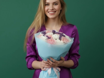 Букет из диантусов «Капелька»