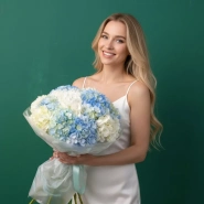 Букет из гортензии &laquo;Морской прибой&raquo; 0