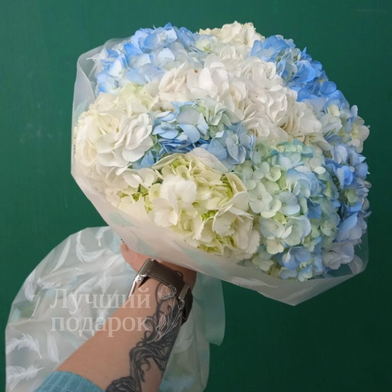 Букет из гортензии &laquo;Морской прибой&raquo;