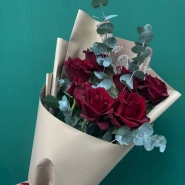 Букет из красной розы  &laquo;Ева&raquo; 1