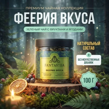 Зелёный чай с фруктами и ягодами 