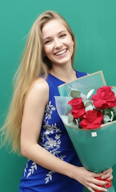 Букет из красных роз «Заря»