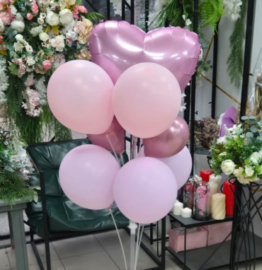 Фонтан из воздушных шаров  «Пастель»