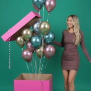 Воздушные шары в коробке &laquo;Праздник&raquo; 0