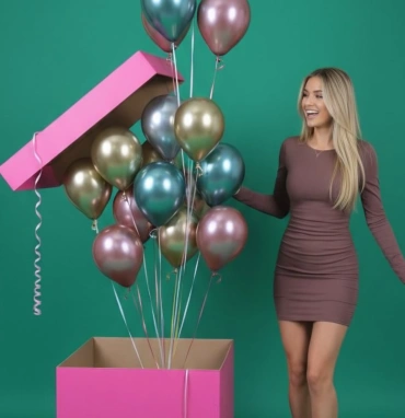 Воздушные шары в коробке «Праздник»