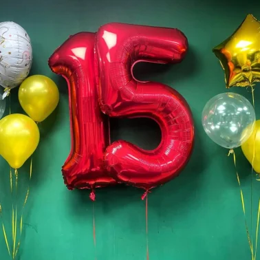 Воздушные шары «15 лет»
