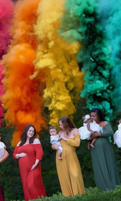 Цветной дым