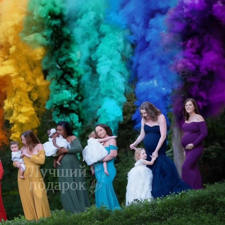 Цветной дым