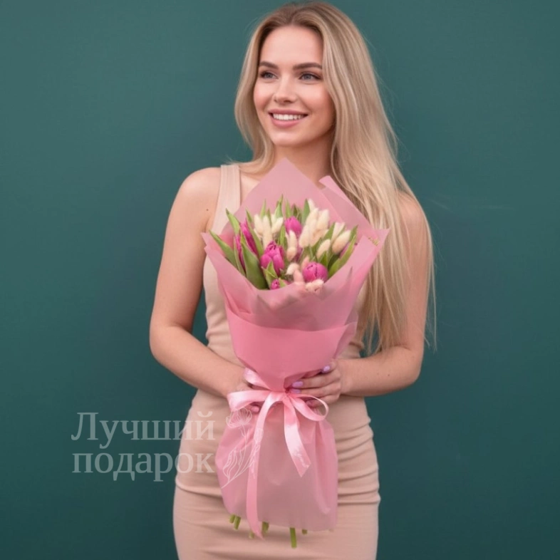 Букет из тюльпанов &laquo;Весна&raquo;