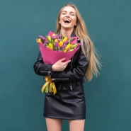 Букет из тюльпанов &laquo;Дерзкая девчонка &raquo; 0